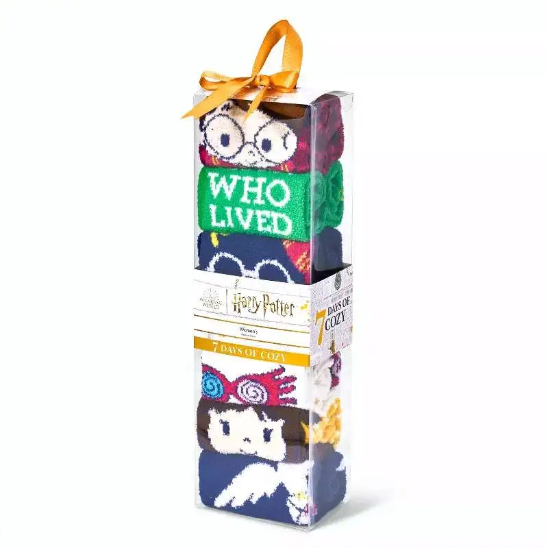 Harry Potter 7 Days of Cozy Crew Socks Crew Socks 4-Pack [Size: 4-10]