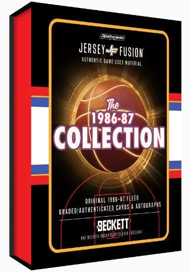 Jersey Fusion 1986-87 Fleer Collection Basketball Trading Card MINI Box