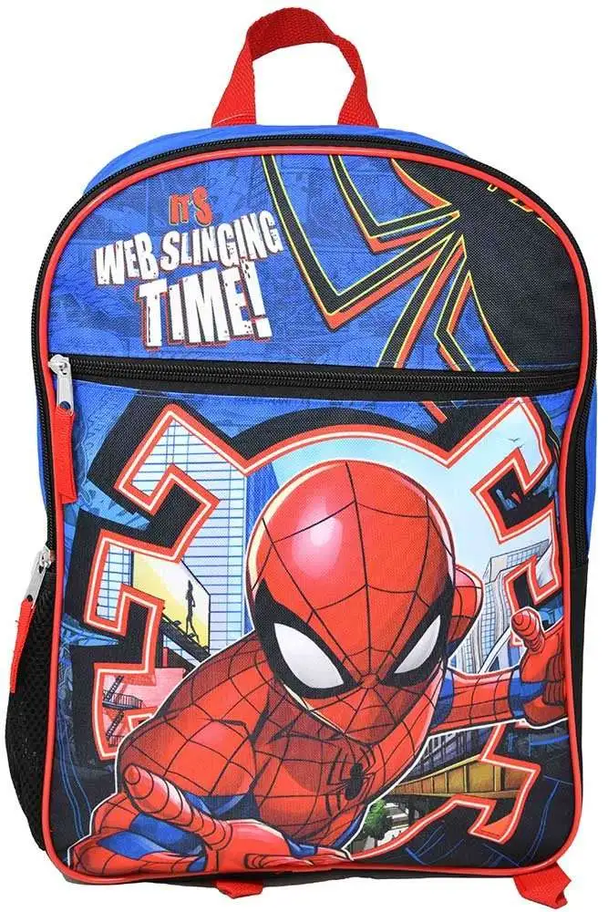 Marvel Spider-Man It's Web Slinging Time! 16-Inch Backpack