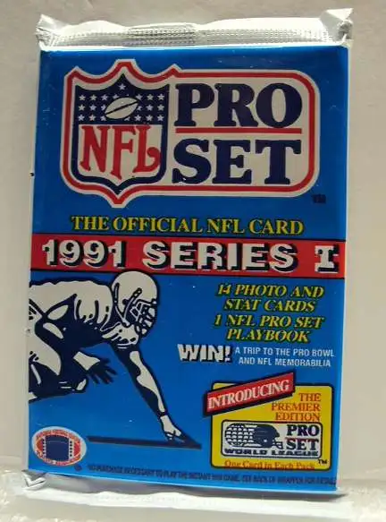 NFL 1991 Pro Set Series 1 Retail Pack [15 cards per pack]