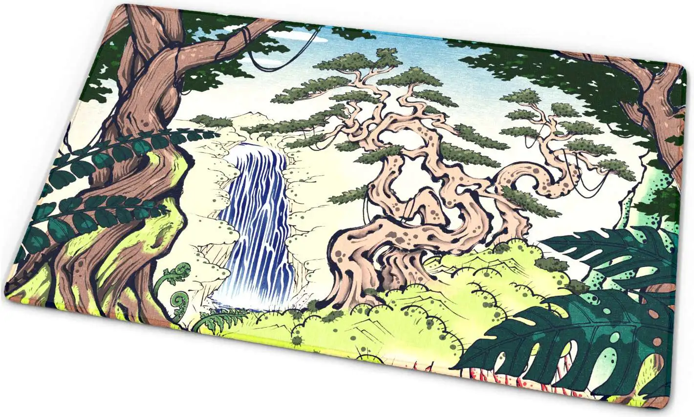 Arcane Fortress Verdant Sanctuary Playmat