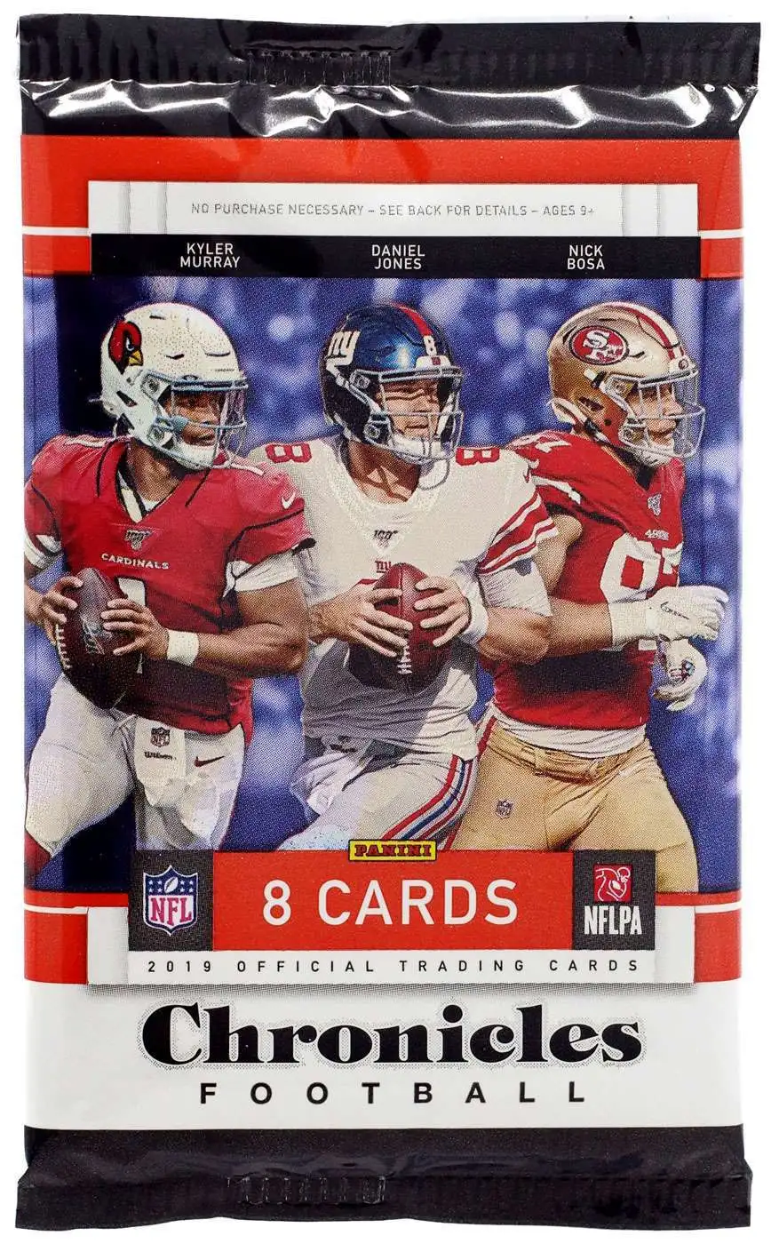 NFL Panini 2019 Chronicles Football Trading Card HOBBY Pack [8 Cards]