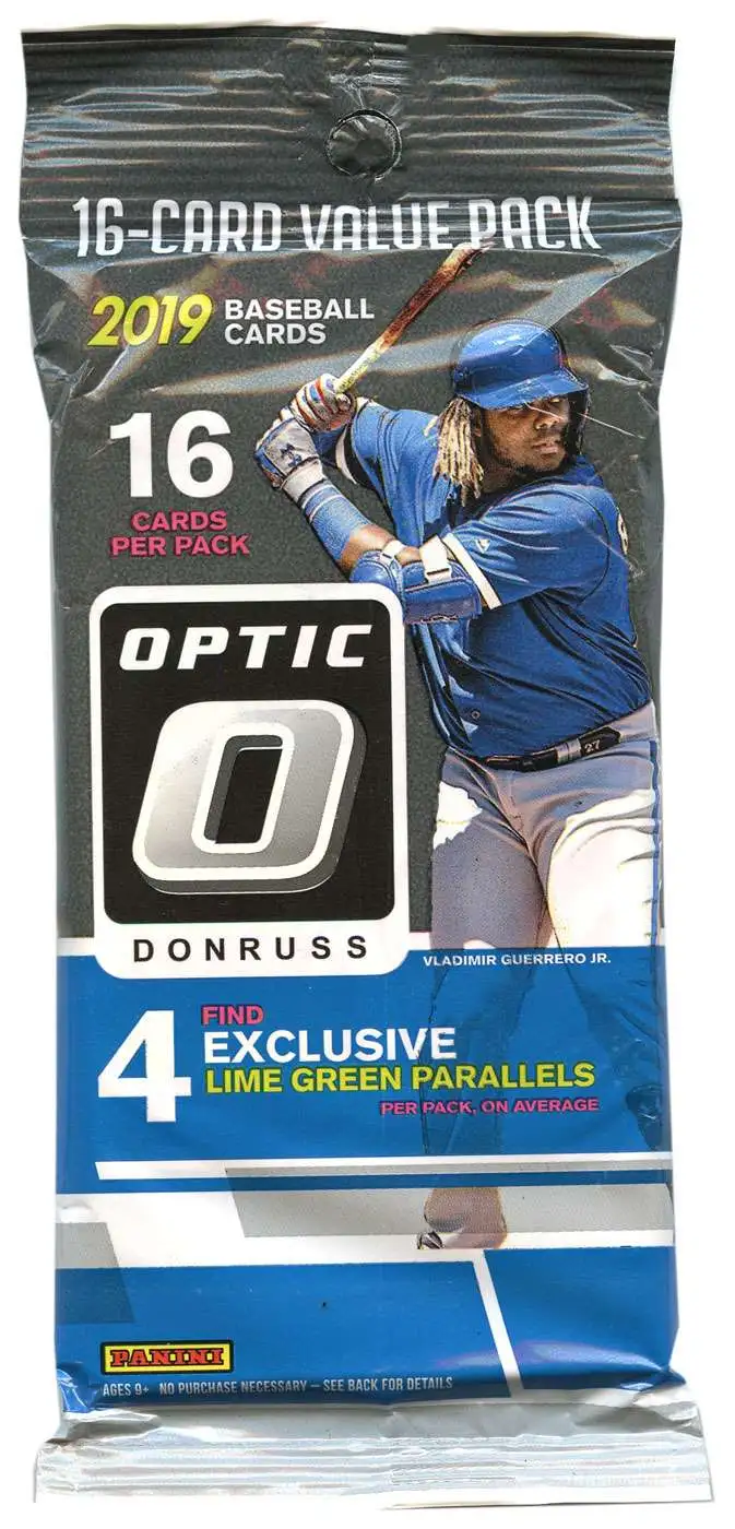 MLB Panini 2019 Donruss Optic Baseball Trading Card VALUE Pack [16 Cards]
