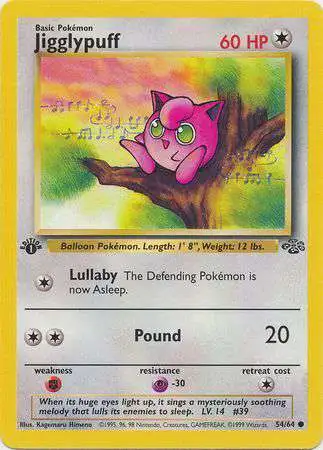 Pokemon Jungle Common Jigglypuff #54 [1st Edition] [Lightly Played]