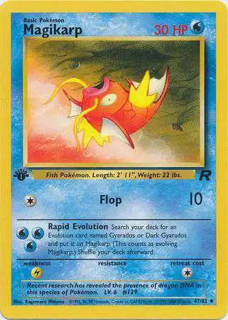 Pokemon Team Rocket Uncommon Magikarp #47 [1st Edition]