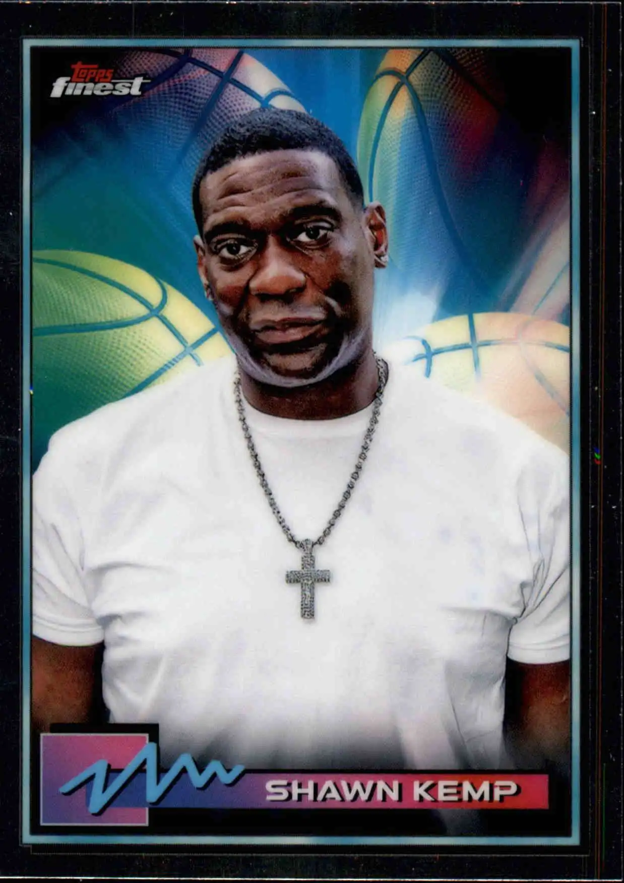 NBA Topps 2021 Topps Finest Basketball Single Card Shawn Kemp 40 ToyWiz