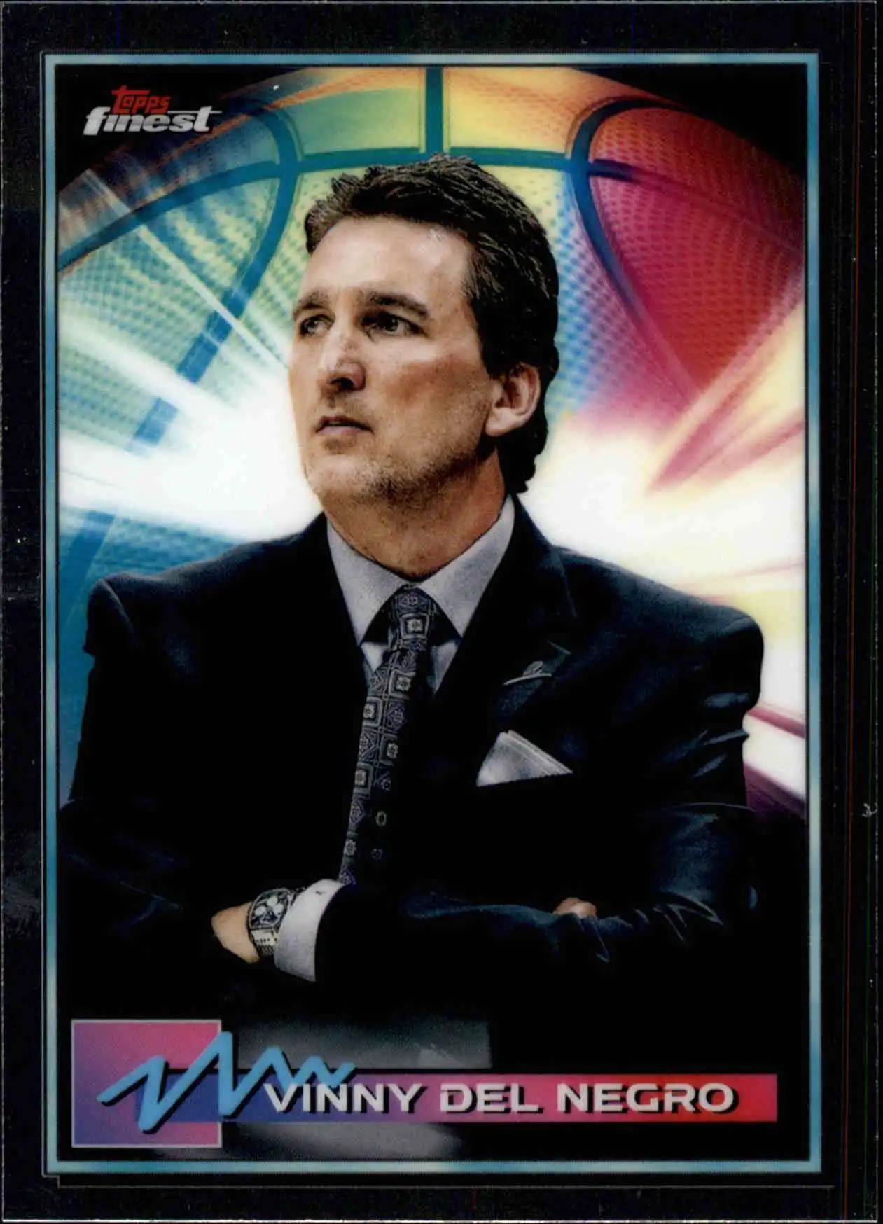 NBA 2021 Topps Finest Basketball Vinny Del Negro #48