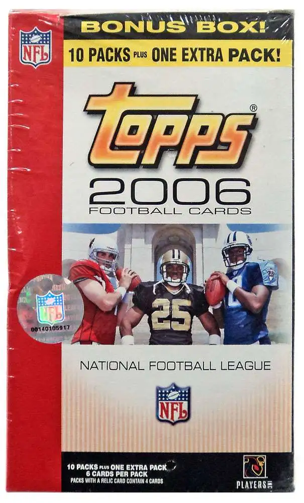 NFL 2006 Topps Football Cards Trading Card Bonus Box