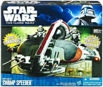 Star Wars Clone Wars 2010 Republic Swamp Speeder 3.75-Inch Vehicle