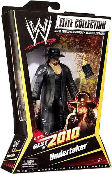 UNDERTAKER WWE Mattel Basic Series 7 Wrestling Figure 2010 with display stand 