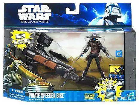 Star Wars Clone Wars Pirate Speeder Bike with Cad Bane Vehicle & Action Figure