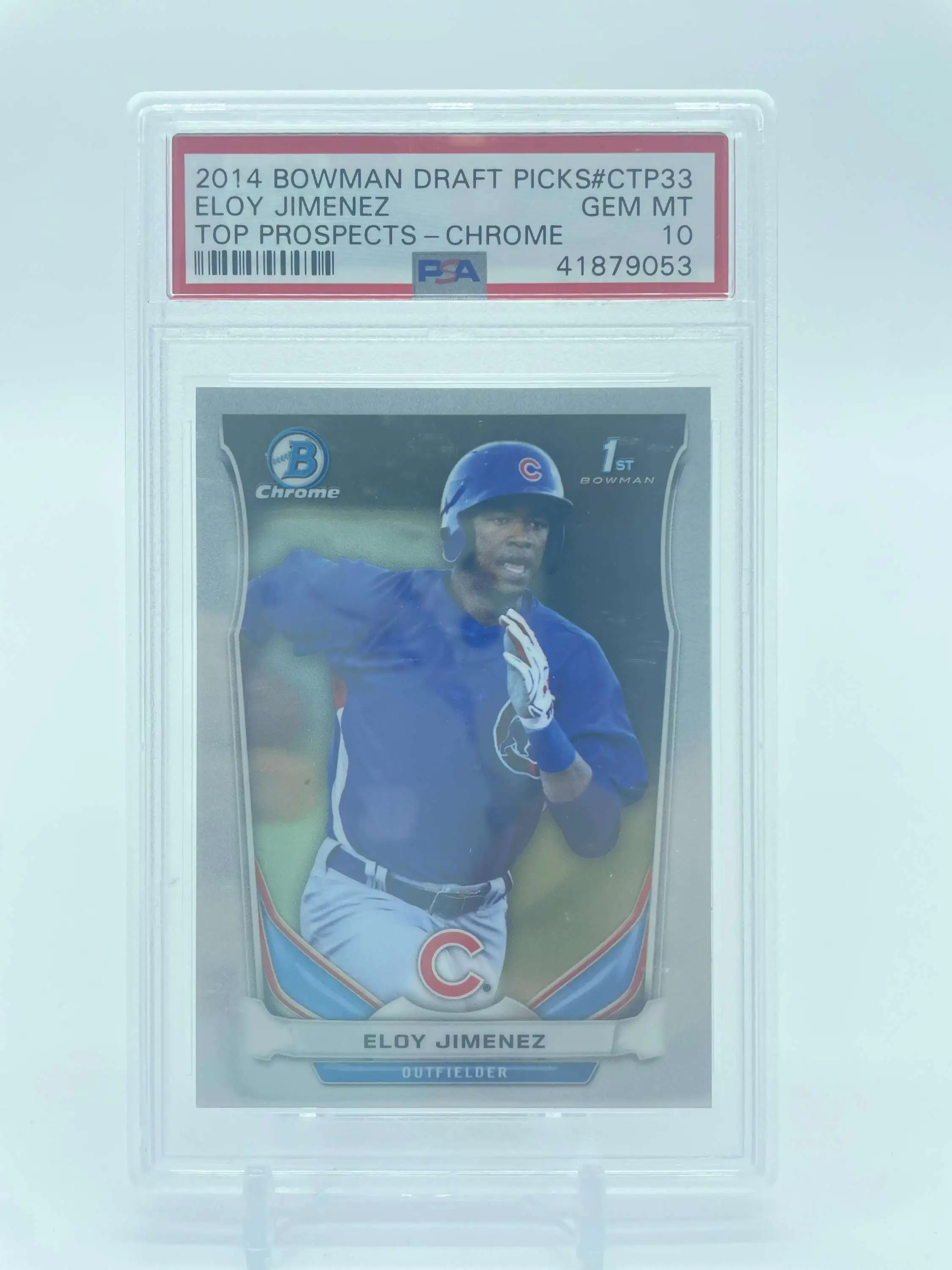 2014 Bowman Chrome Topps Eloy Jimenez PSA 10 Rookie Single Sports Card CTP33 [Rookie] [Gem Mint]