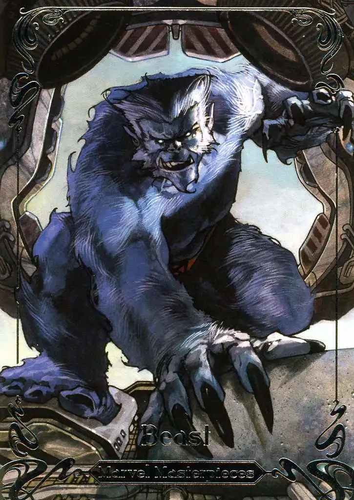 2018 Marvel Masterpieces 1216/1999 Beast #52