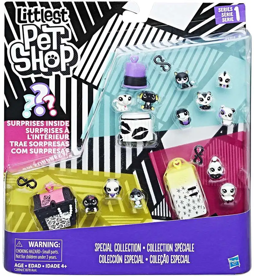 Littlest Pet Shop Black White Series 1 Special Collection 1 Figure Set