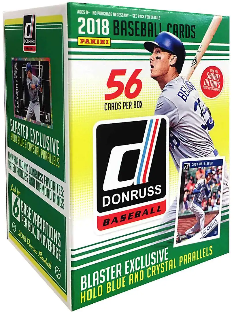 MLB Panini 2018 Donruss Baseball Trading Card BLASTER Box [56 Cards]