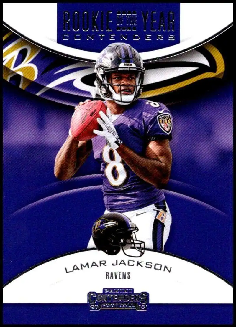 NFL 2018 Panini Contenders Rookie of the Year Lamar Jackson RYA-LJ [Rookie]