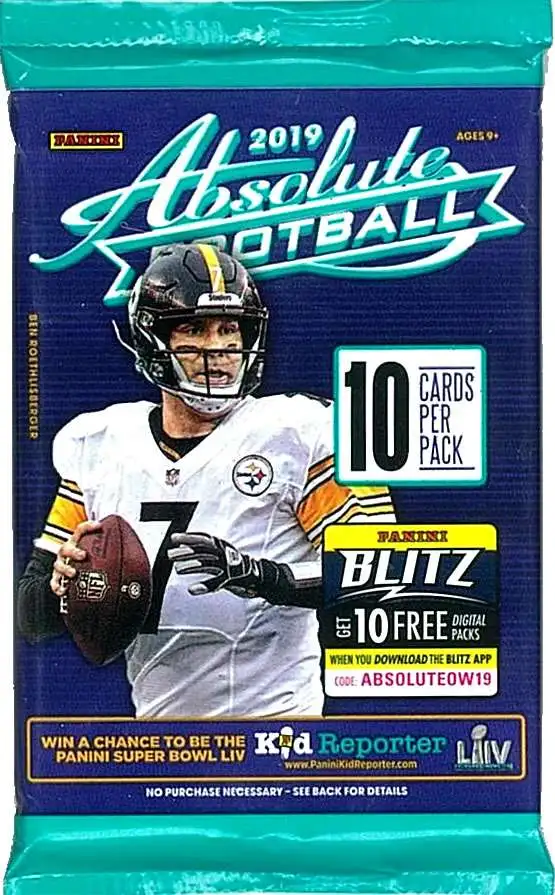 NFL Panini 2019 Absolute Football Trading Card RETAIL Pack 10 Cards ...