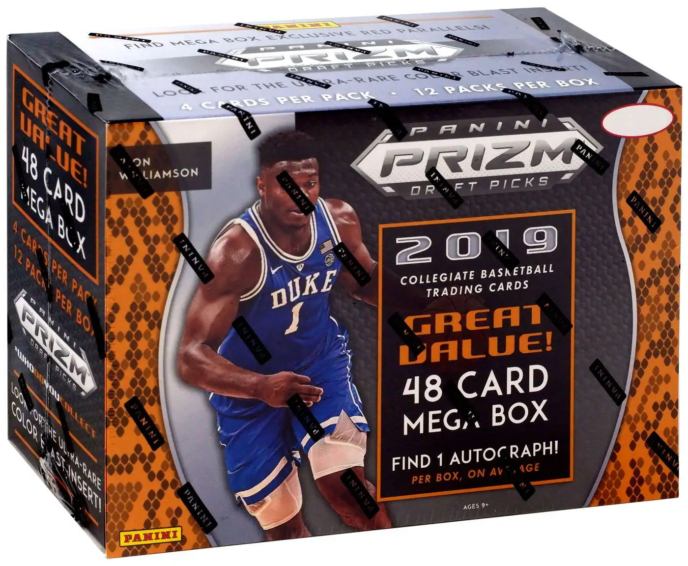 NBA Panini 2019-20 Prizm Draft Picks Basketball Trading Card MEGA Box [12 Packs, 1 Autograph!]