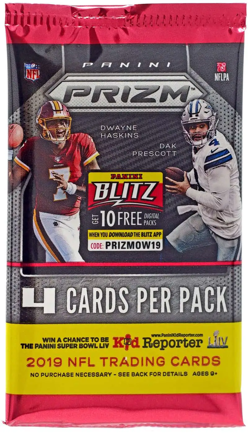 10 PACKS: 2020 Panini NFL Football Sticker Collection pack (5 stickers/1  trading card per pk)