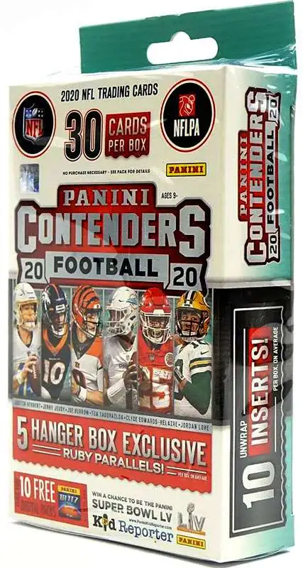 2020-21 Panini NFL Contenders Football Trading Card Blaster Box