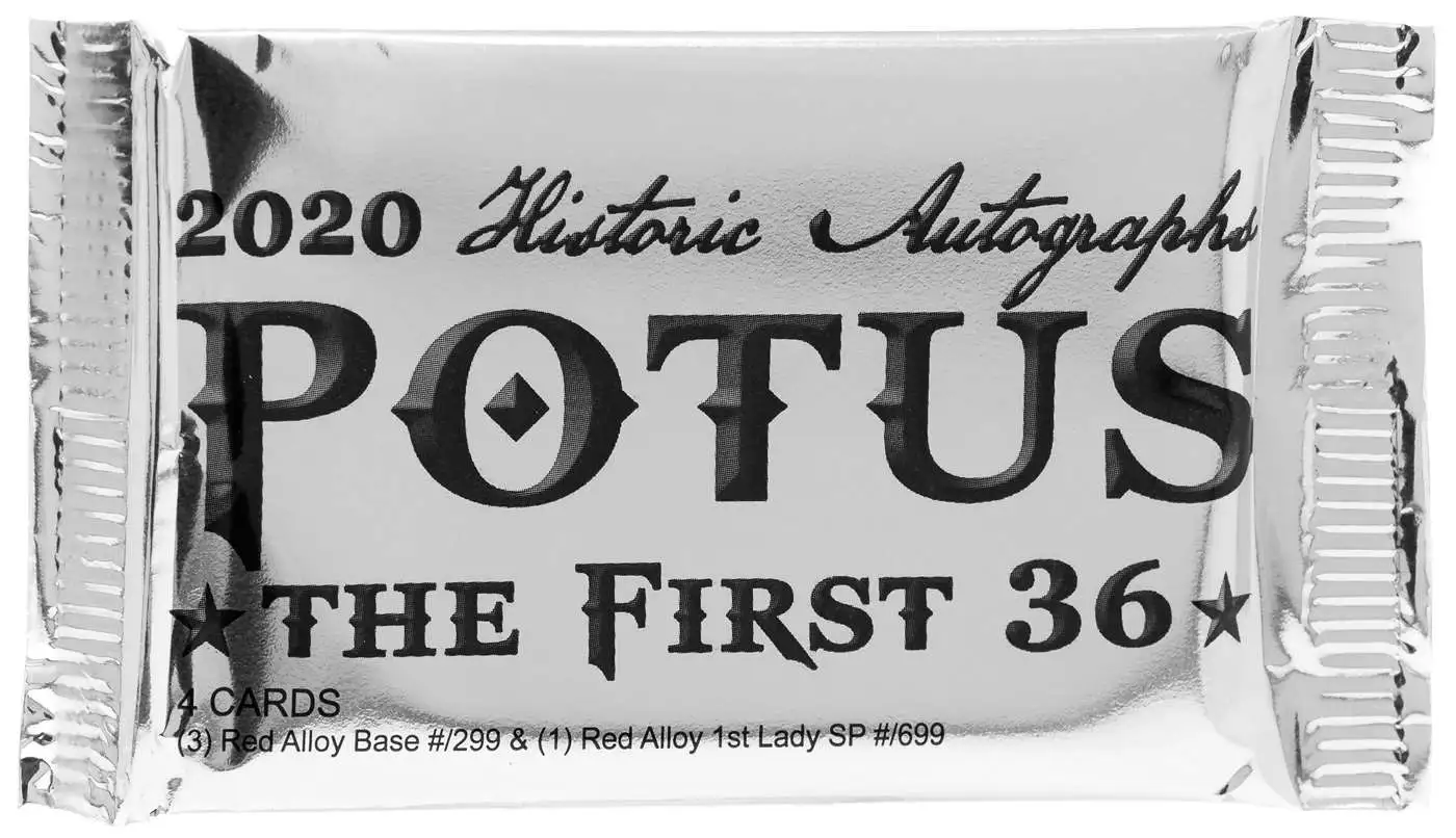POTUS The First 36 Trading Card BONUS Pack 4 Cards Historic Autographs