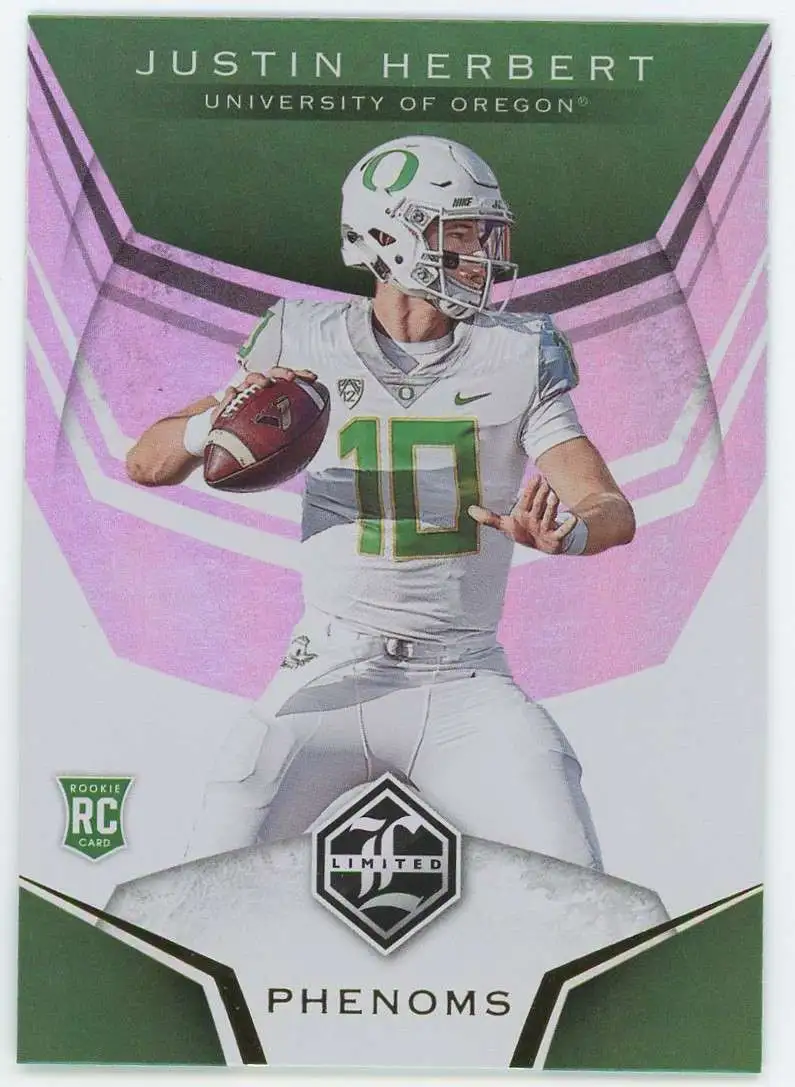 Justin Herbert 2021 Contenders Season Ticket Oregon / Chargers