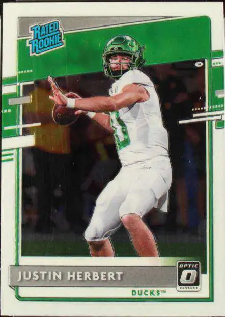 NFL 2020 Prizm Draft Picks Justin Herbert Single Sports Card 102 Rookie  Card - ToyWiz