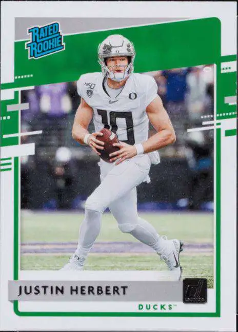 NFL Los Angeles Chargers 2020 Chronicles Draft Picks Donruss Justin Herbert #4 [Rated Rookie Card]