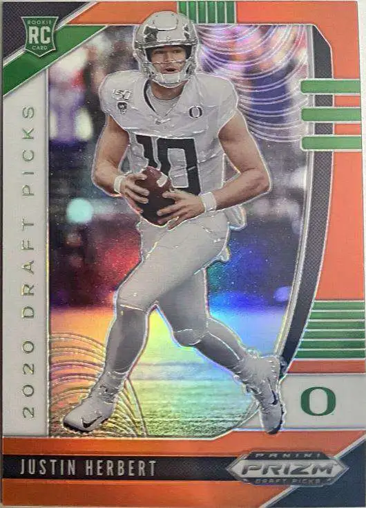 NFL Los Angeles Chargers 2020 Prizm Draft Picks Red Prizm Justin Herbert #102 [Rookie Card]