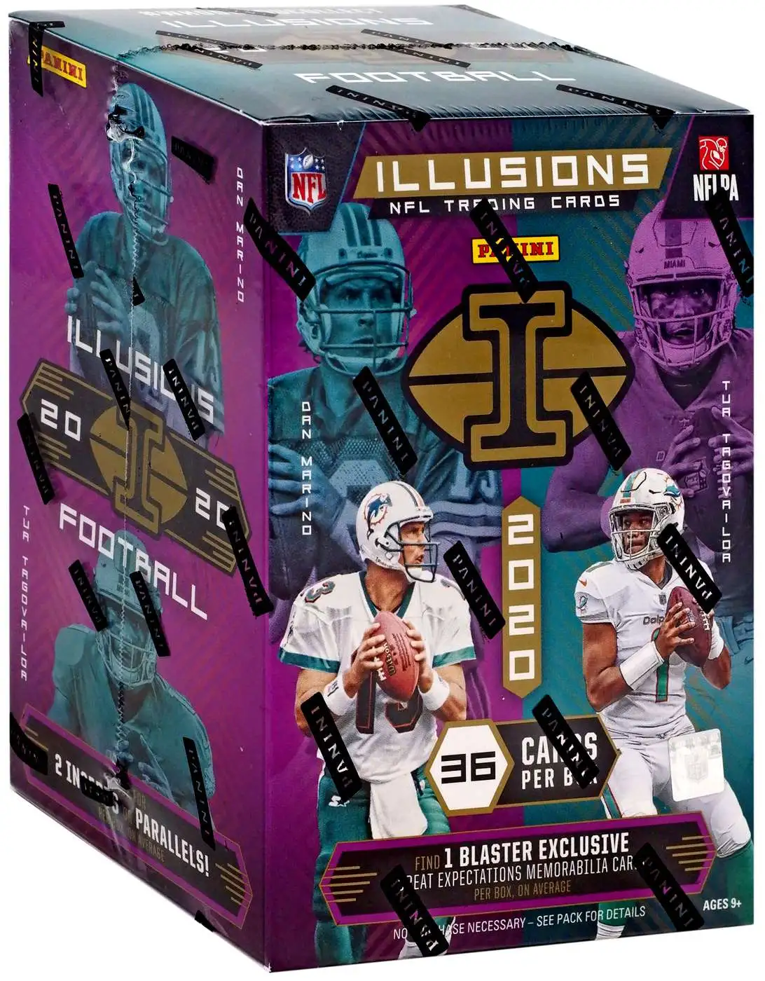 NFL Panini 2020 Illusions Football Trading Card BLASTER Box [6 Packs, 1 Memorabilia Card]