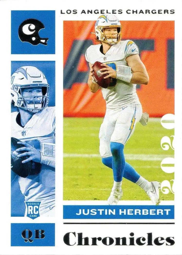 Justin Herbert 2020 Panini Donruss yellow press proof rookie card – Piece  Of The Game