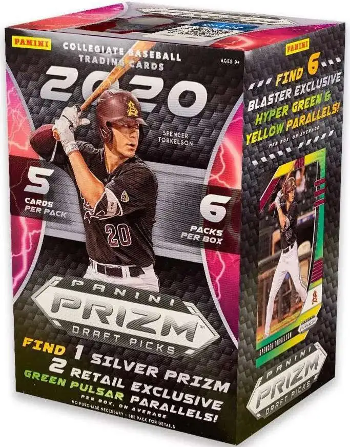 MLB Panini 2020 Prizm Draft Picks Baseball Trading Card BLASTER Box [6 Packs]