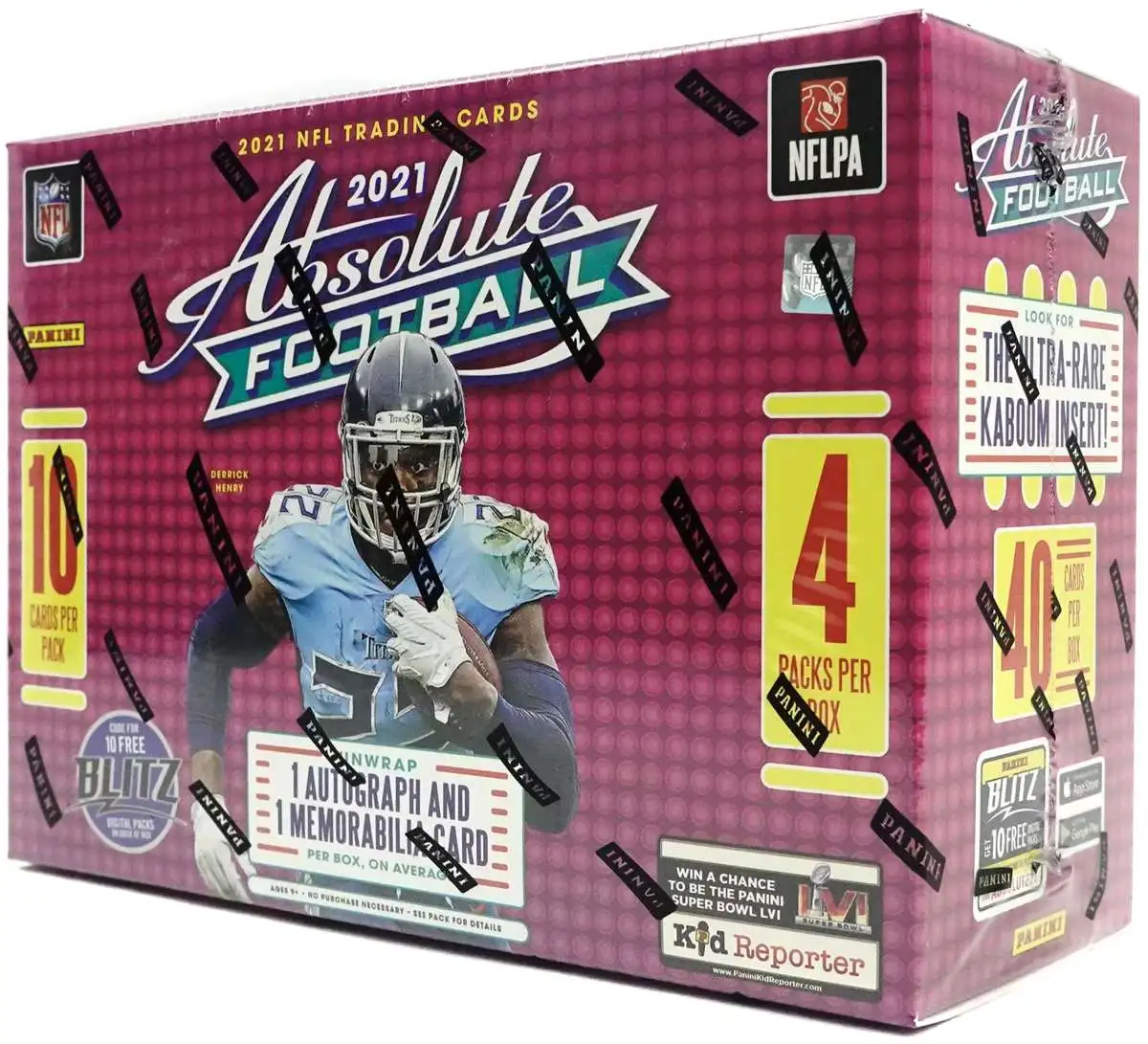 NFL Panini 2021 Absolute Football Trading Card BLASTER Box 8 Packs - ToyWiz