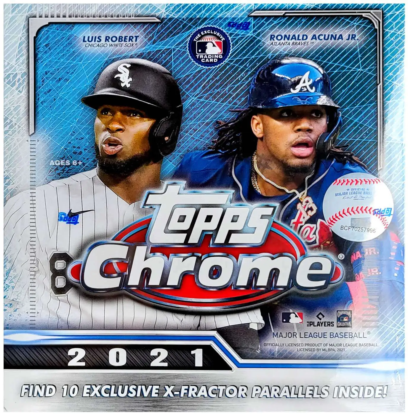 Mlb Topps 2021 Chrome Baseball Trading Card Mega Box 10 Packs, 10 