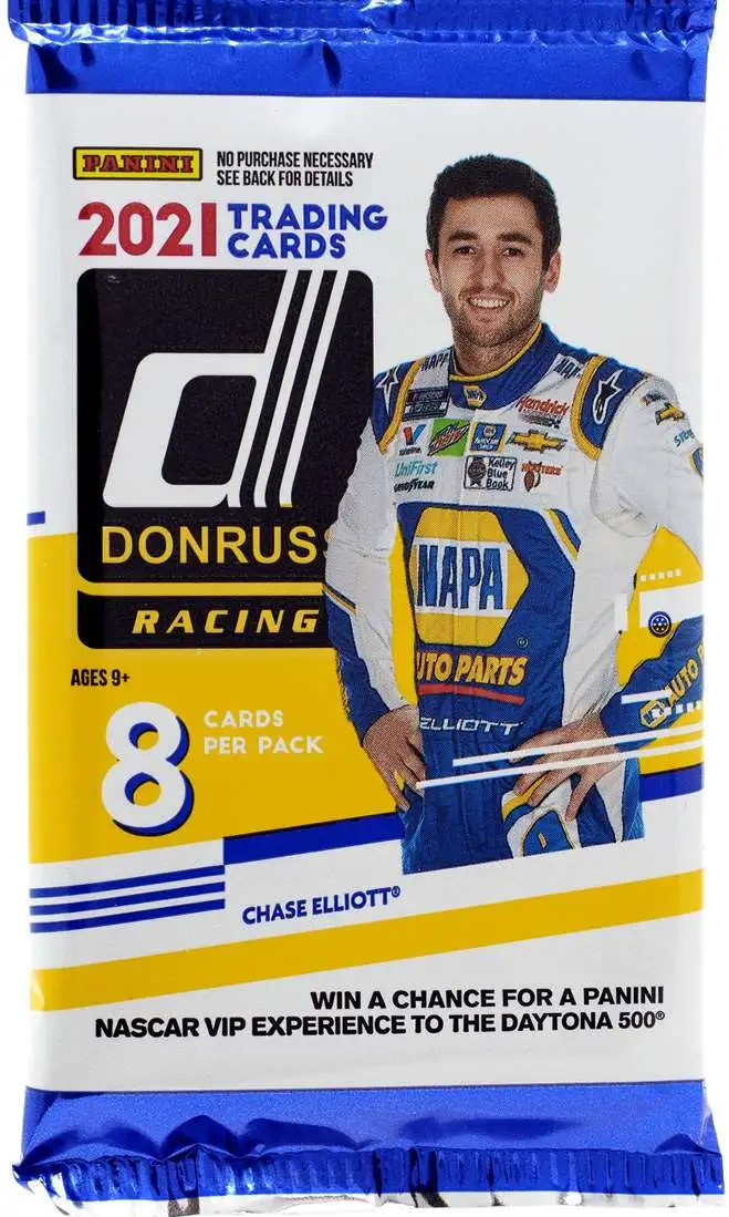 NASCAR Panini 2021 Donruss Racing Trading Card HOBBY Pack [8 Cards]