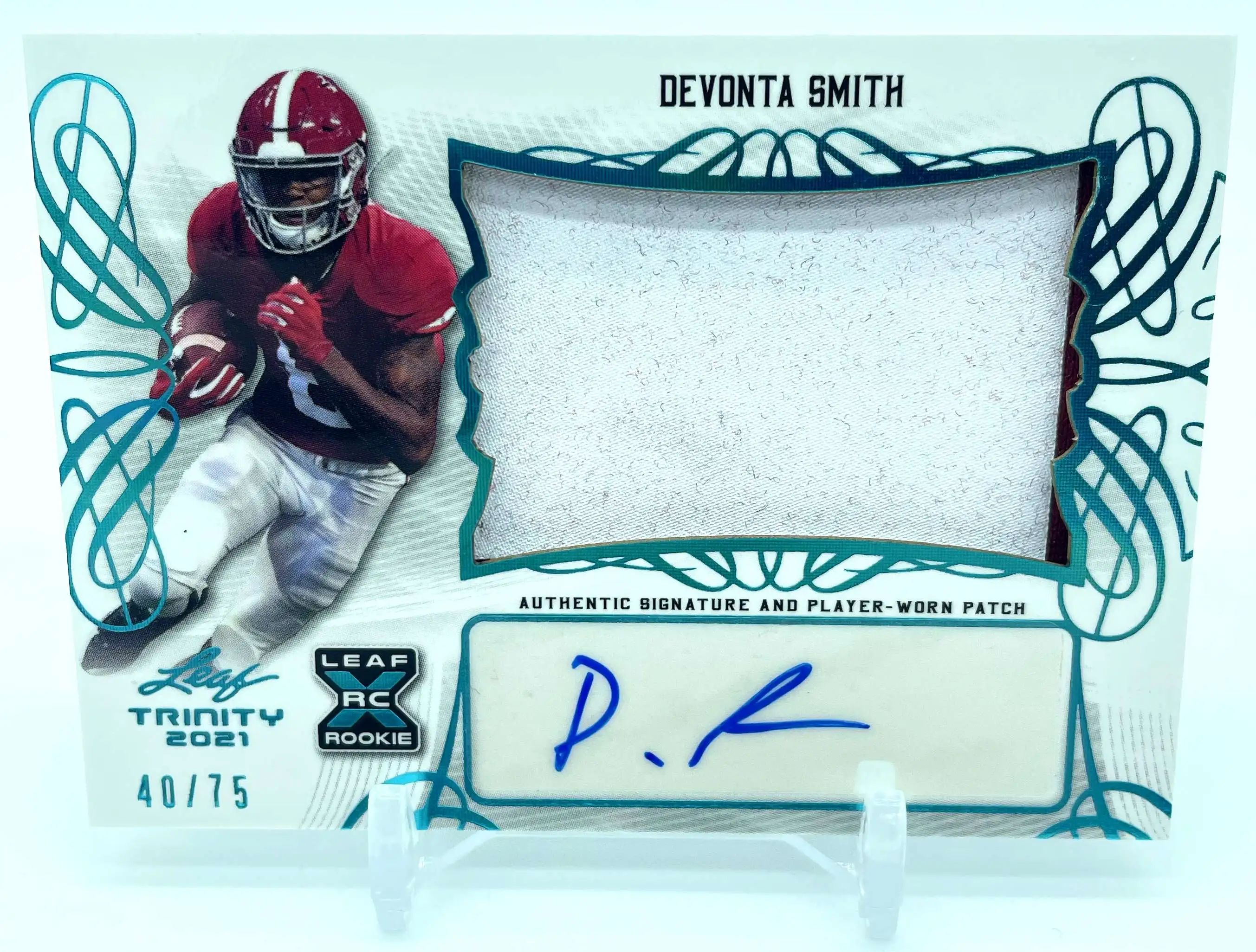 : Devonta Smith 2021 Pro Set Leaf XRC Short Printed Mint Rookie  Card #PS3 picturing this First Round Philadelphia Eagles Pick in his Red Alabama  Jersey : Collectibles & Fine Art