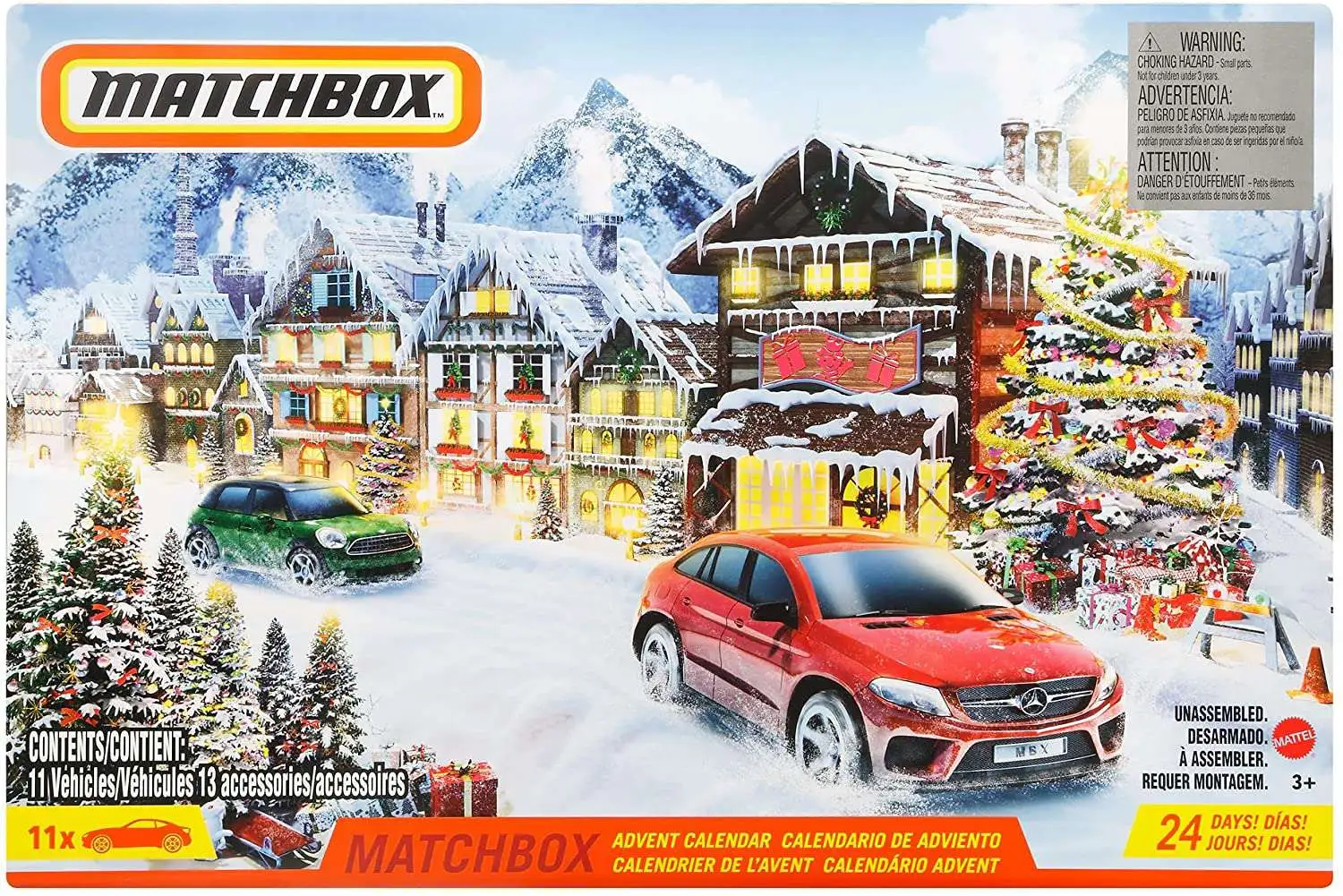 Matchbox Advent Calendar, 24 Surprises, 10 Cars