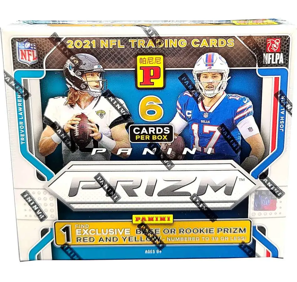 NFL Panini 2021 Prizm Football Asia Tmall Trading Card Box [1 Pack (6 Cards)]