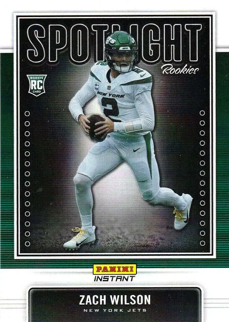 NFL 2021 Instant Football Black White Rookies Single Card Zach Wilson BW2 1  of 2728 - ToyWiz