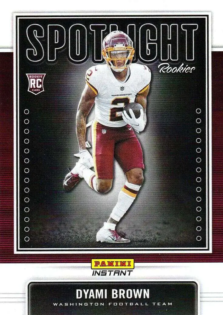 NFL 2021 Instant Football Spotlight Rookies Dyami Brown #24 [Rookie Card]