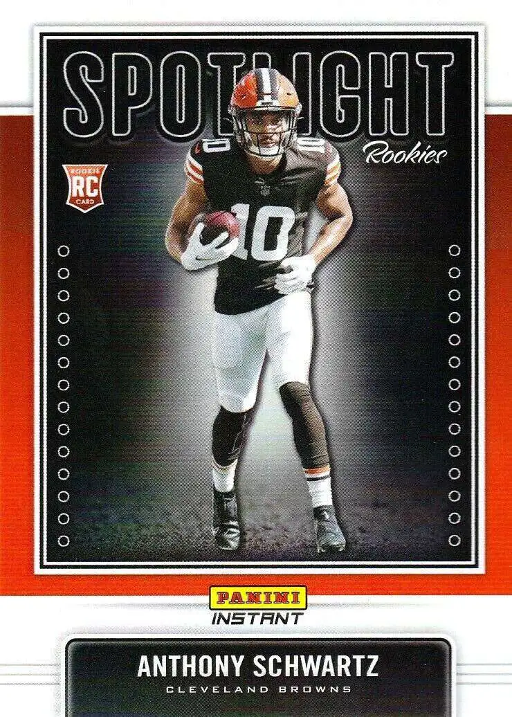 NFL 2021 Instant Football Spotlight Rookies Anthony Schwartz #27 [Rookie Card]