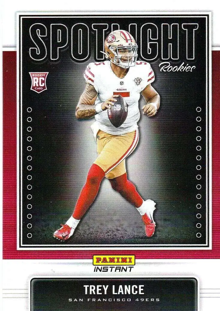 Trey Lance 2021 Panini Contenders Supernatural Rookie Card #SN-TLA