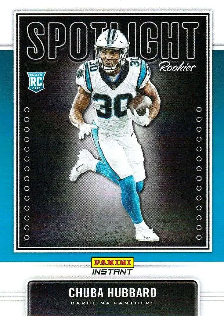 NFL 2021 Instant Football Spotlight Rookies Chuba Hubbard #31 [Rookie Card]