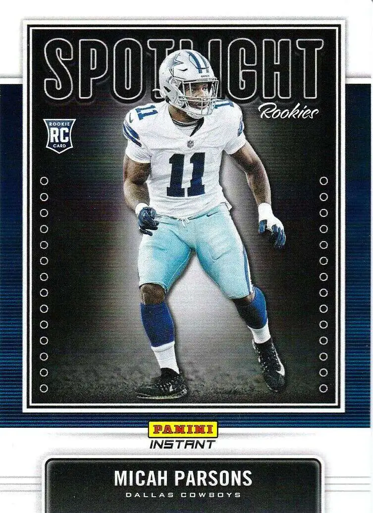 Micah Parsons 2021 Panini Chronicles Rookie Card RC #28 Dallas Cowboys