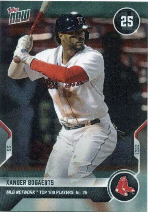 Topps Now 2021 MLB Network Top 100 Xander Bogaerts T-25