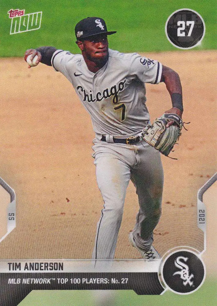 Mlb Topps Now 2021 Mlb Network Top 100 Single Card Tim Anderson T 27