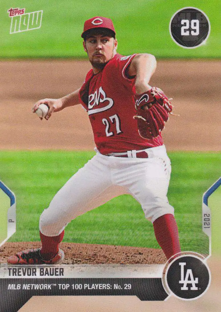 Topps Now 2021 MLB Network Top 100 Trevor Bauer T-29