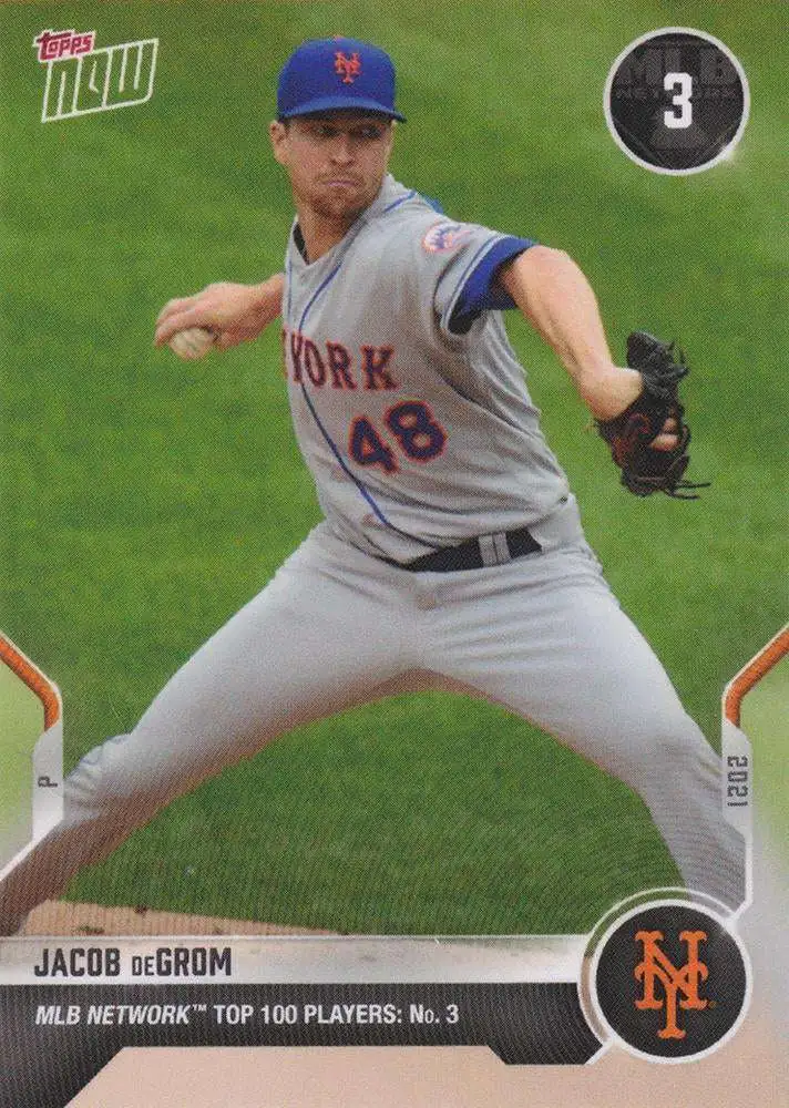 Topps Now 2021 MLB Network Top 100 Jacob DeGrom T-3