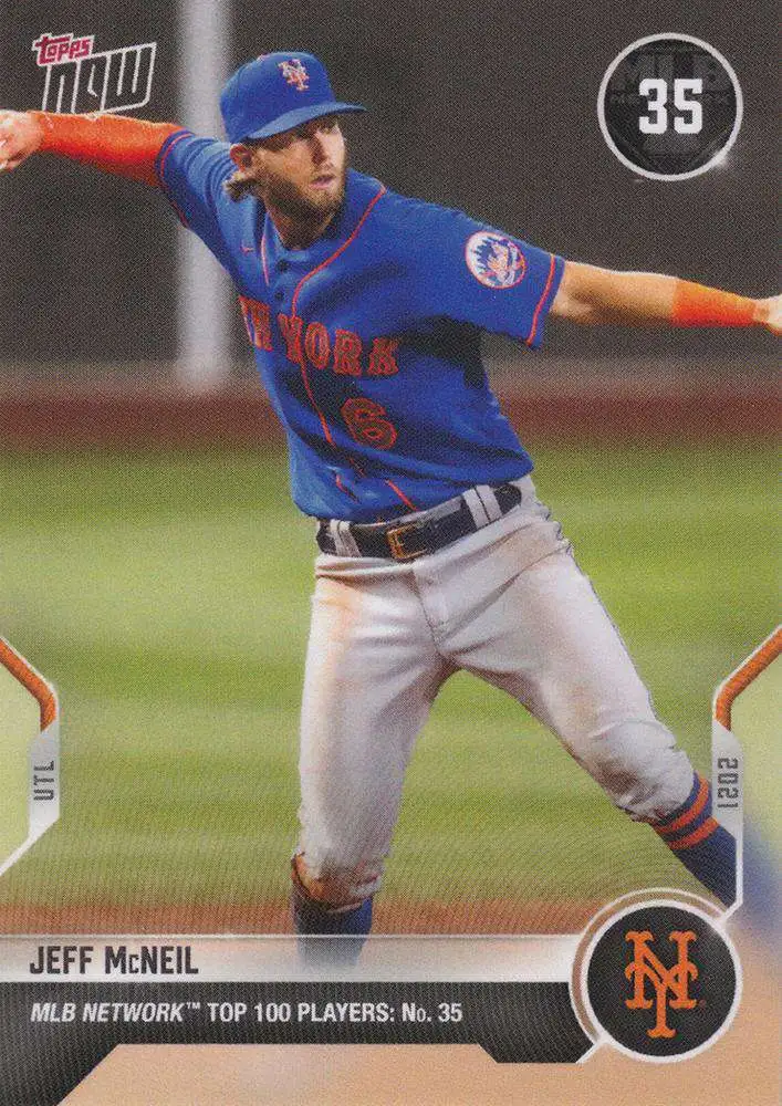 Topps Now 2021 MLB Network Top 100 Jeff McNeil T-35