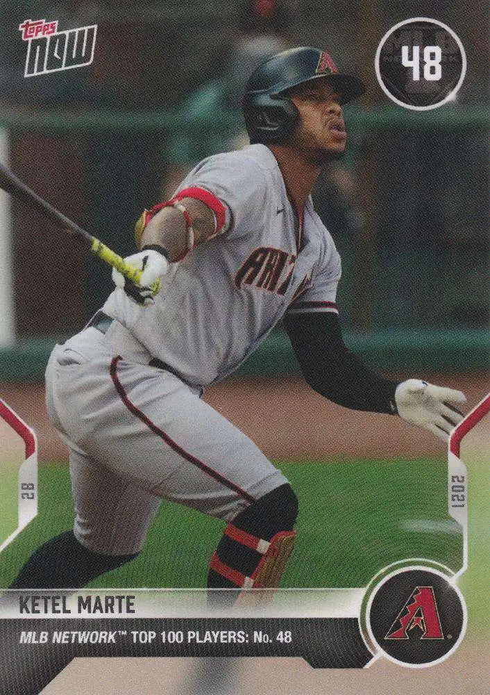 Mlb Topps Now 2021 Mlb Network Top 100 Single Card Ketel Marte T 48